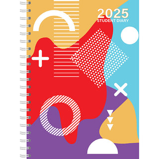 Diary 2025 Cumberland Student A5 WTV Multi Colour