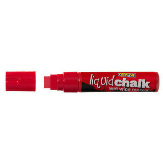 Liquid Chalk Texta Wet Wipe Red