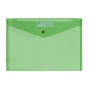 Document Wallet Marbig A4 Doculope Green