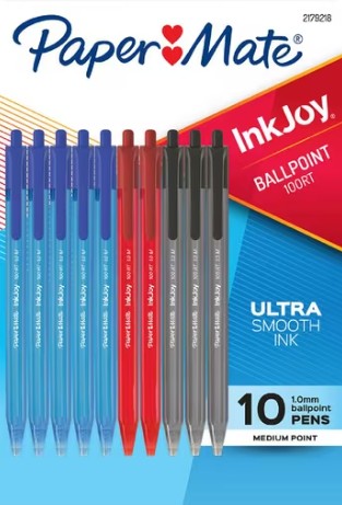 Pen Paper Mate Inkjoy 100RT Business Assorted 8 Pack