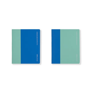 Notebook Any Day Now Soft Ruled A6 Blue and Mint 2 Pack