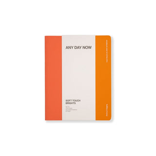 Notebook Any Day Now Soft Ruled A5 Red and Orange 2 Pack