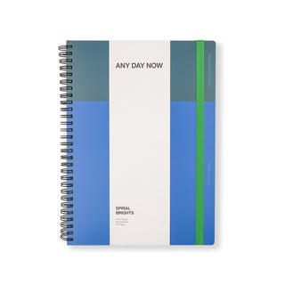 Notebook Any Day Now Spiral B5 Ruled Forest and Blue