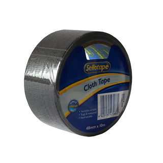 Tape Sellotape Cloth 48mm x 10m Black