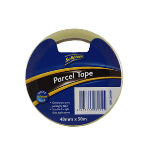 Tape Sellotape Parcel 48mm x 50m Clear