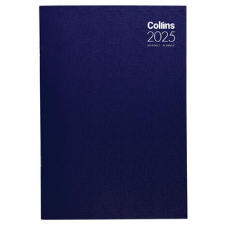 Diary 2025 Collins A4 Monthly Planner Assorted