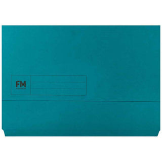 Document Wallet FM Foolscap Blue