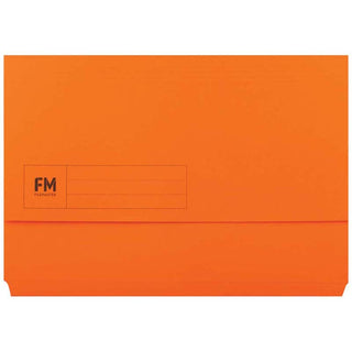 Document Wallet FM Foolscap Orange