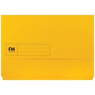 Document Wallet FM Foolscap Yellow