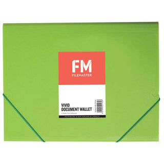 Document Wallet FM A4 Vivid Lime Green