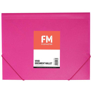 Document Wallet FM A4 Vivid Shocking Pink