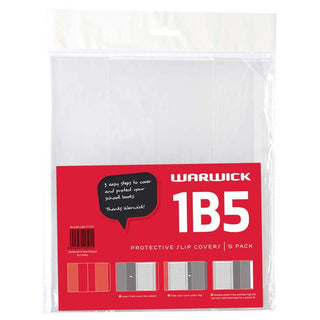 Warwick Book Cover 1B5 5 Pack