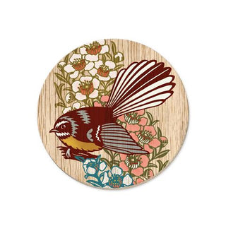 Screenprint Fantail : Coaster