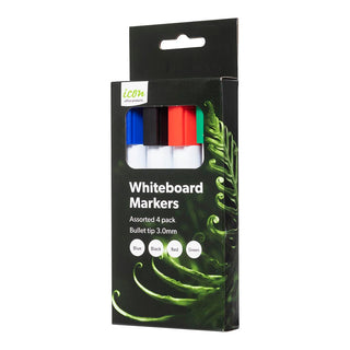 Whiteboard Marker Okin Bullet Tip 4 Pack