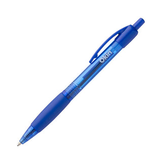 Pen Okin Ballpoint Retractable Grip Medium Blue