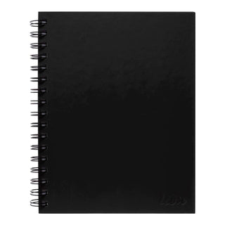 NOTEBOOK ICON SPIRAL HARD COVER A5 BLACK