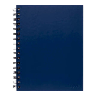 NOTEBOOK ICON SPIRAL HARD COVER A5 BLUE