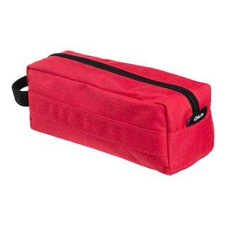 Pencil Case Okin Barrel Single Zip Red