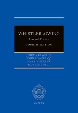 Whistleblowing : Law and Practice