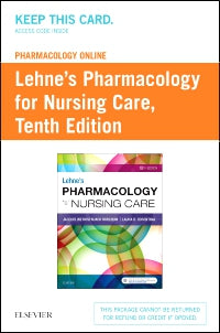 Pharmacology Online for Lehne's Pharmacology for Nursing Care (Access Card)