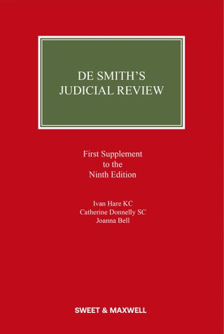 De Smith's Judicial Review 9th edition 1st Supplement only