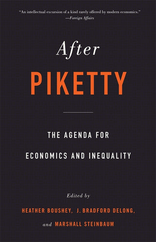 After Piketty : The Agenda for Economics and Inequality