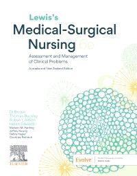 Lewis's Medical Surgical Nursing ANZ : Assessment and Management of Clinical Problems : ANZ Edition