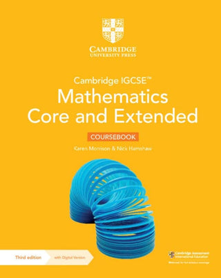 Cambridge IGCSE Mathematics Core and Extended Coursebook + Digital Access 2 Years