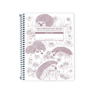 Decomposition Spiral Notebook Large Dot Grid Hedgehogs