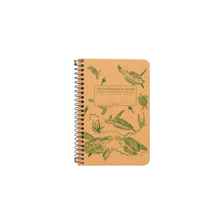 Decomposition Spiral Notebook Pocket Ruled Sea Turtles