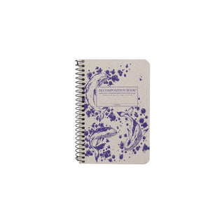 Decomposition Spiral Notebook Pocket Ruled Humpback Whales