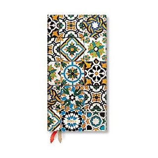 Porto Portuguese Tiles : Slim 12 Month Horizontal Hardback Diary 2025