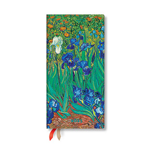 Van Gogh-s Irises : Slim 12 Month Horizontal Hardback Diary 2025