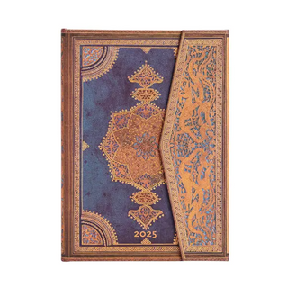 Safavid Indigo : Midi 12 Month Horizontal Hardback Diary 2025