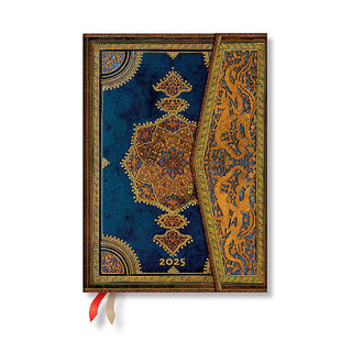 Safavid Indigo : Midi 12 Month Vertical Hardback Diary 2025