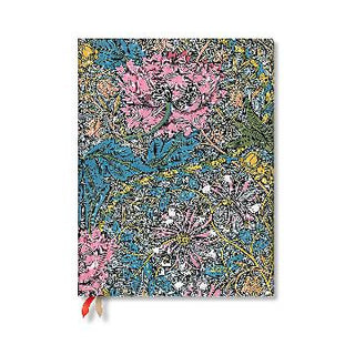 Morris Pink Honeysuckle : Ultra 12 Month Horizontal Hardback Diary 2025