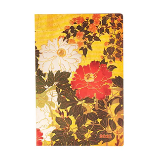 Natsu Rinpal Florals : Mini 12 Month Horizontal Flexi Diary 2025