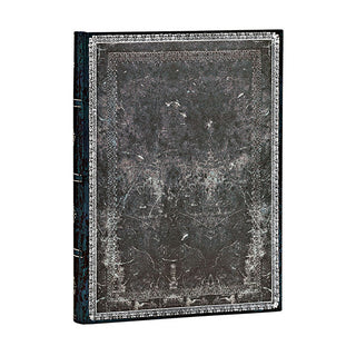 Midnight Steel : Midi Lined Journal