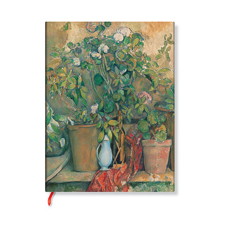 Cezanne's Terracotta Pots and Flowers : Ultra Lined Hardback Journal