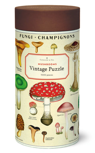 Mushrooms : 1000 Piece Vintage Puzzle