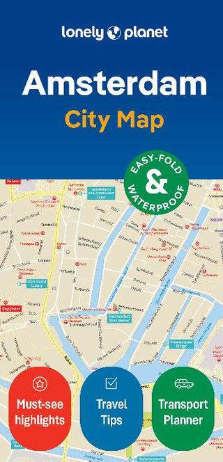 Lonely Planet Amsterdam City Map