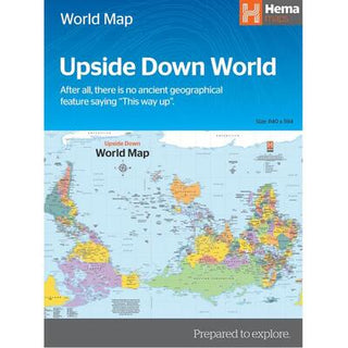 Upside Down World in Envelope: Folded Map