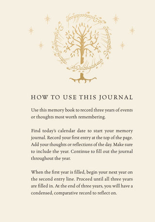 The Lord of the Rings Memory Journal: Reflect, Record, Remember