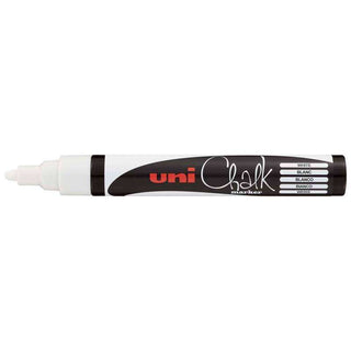 Chalk Marker Uni 1.8-2.5mm Bullet Tip White