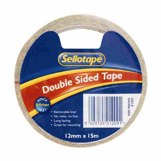 Tape Sellotape Double Sided 12mm x 15m