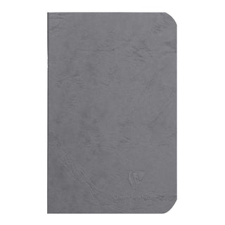 Notebook Clairefontaine Stapled Pocket Blank Grey