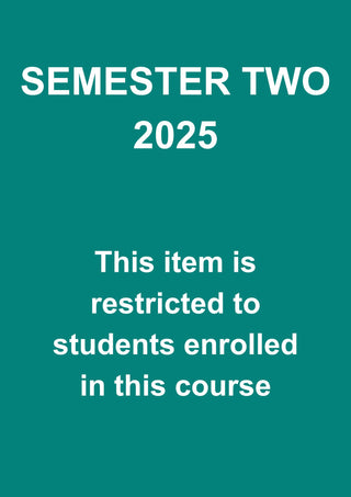 BIOSCI 101 Essential Biology Coursebook Semester Two 2025