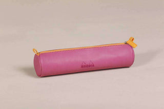 PENCIL CASE RHODIARAMA ROUND RASPBERRY