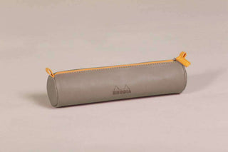 PENCIL CASE RHODIARAMA ROUND TAUPE