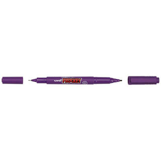 MARKER UNI PROCKEY DUAL TIP VIOLET